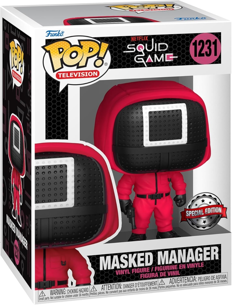 FUNKO ACTION FIGURES FUNKO POP TV SQUID GAME- MASKED MANAGER FUNKO ACTION FIGURES FUNKO POP TV SQUID GAME- MASKED MANAGER